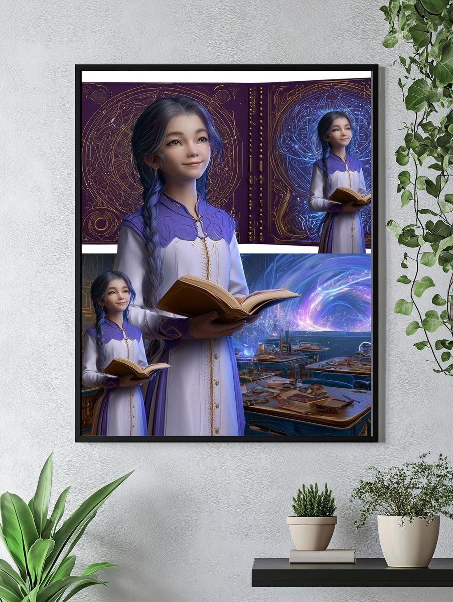 Mystic Temple Corridor Poster. — room view 4