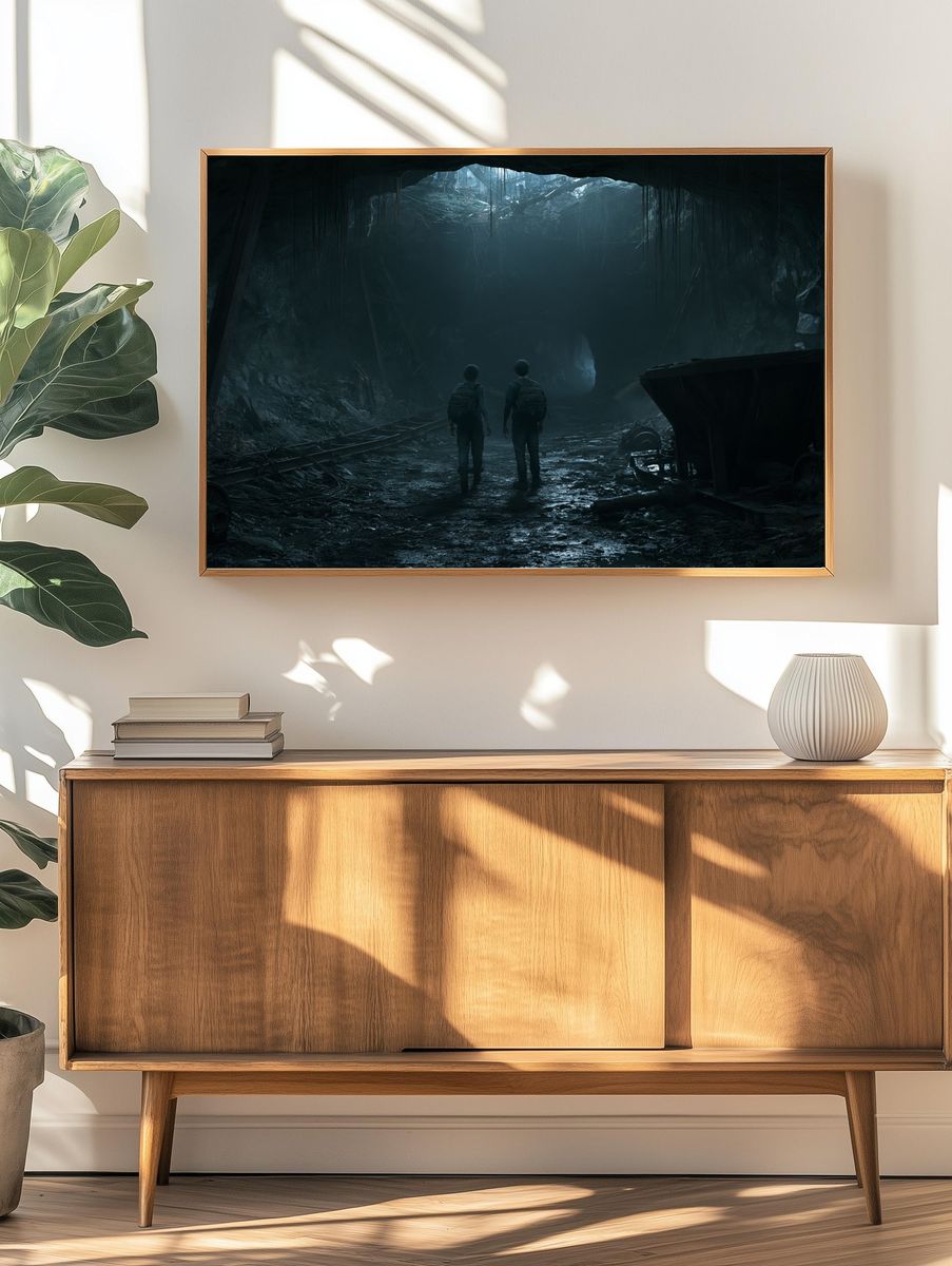 Cave Explorers Sci-Fi Poster. — room view 3