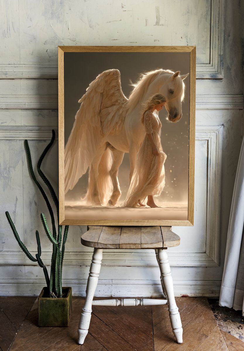 Angel Horse Dreamscape Poster. — room view 1