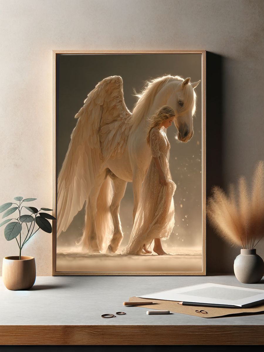 Angel Horse Dreamscape Poster. — room view 2