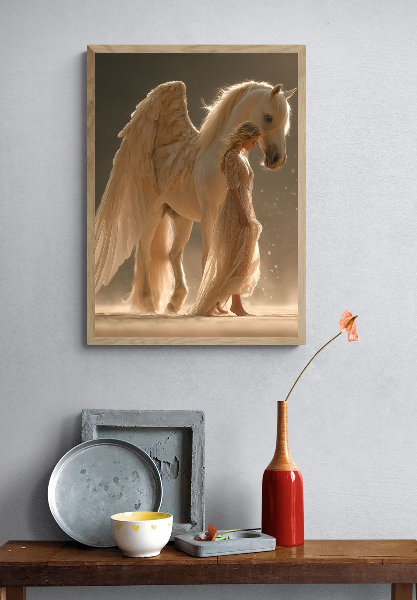Angel Horse Dreamscape Poster. — room view 3