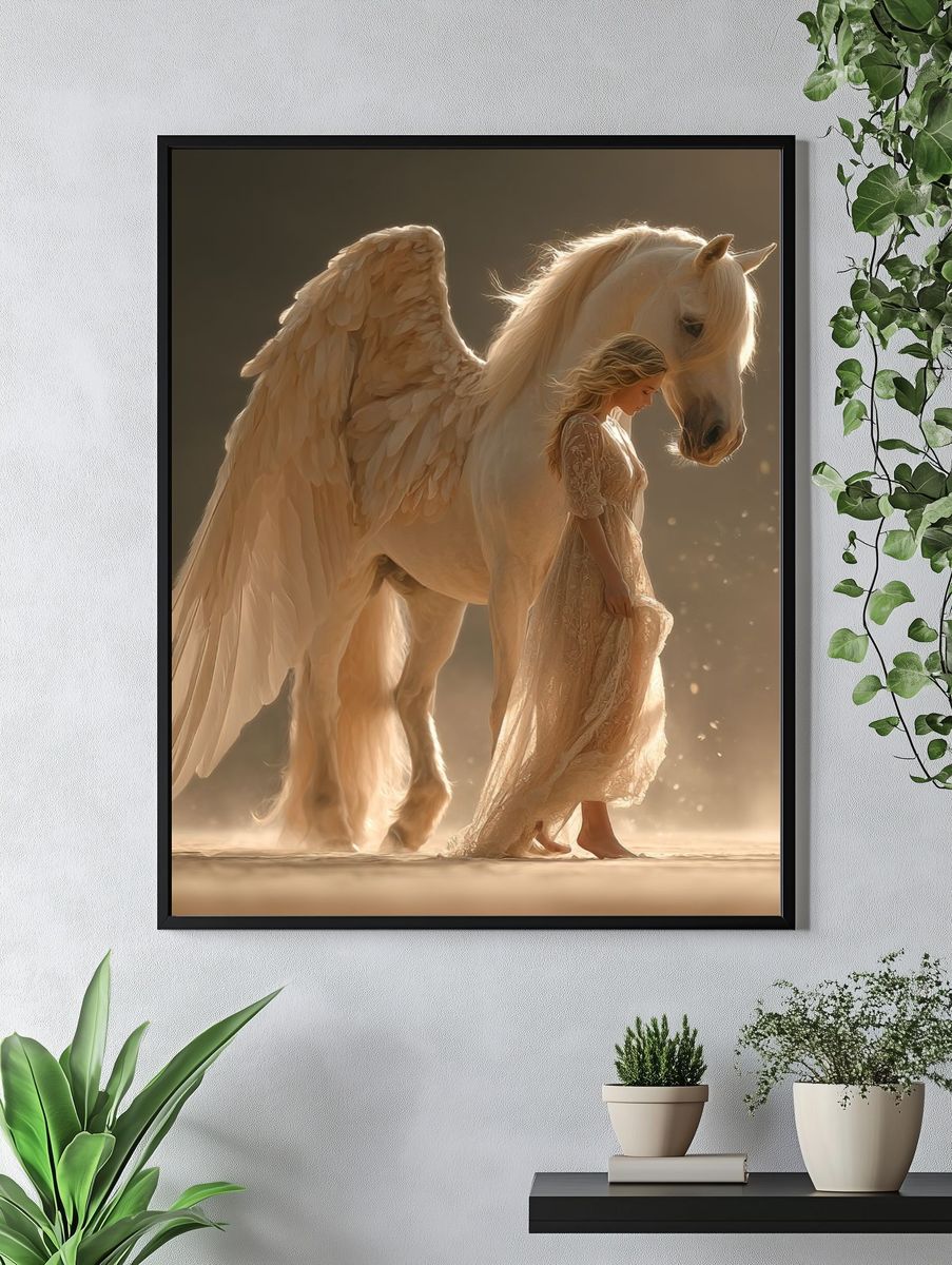 Angel Horse Dreamscape Poster. — room view 4