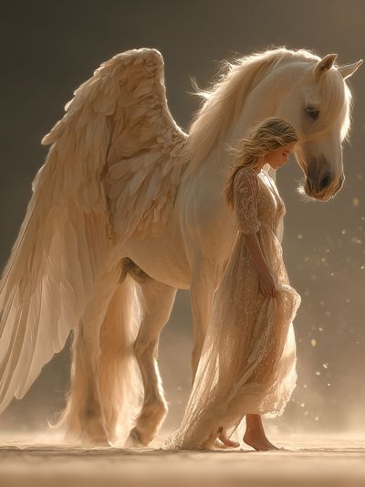 Angel Horse Dreamscape Poster.