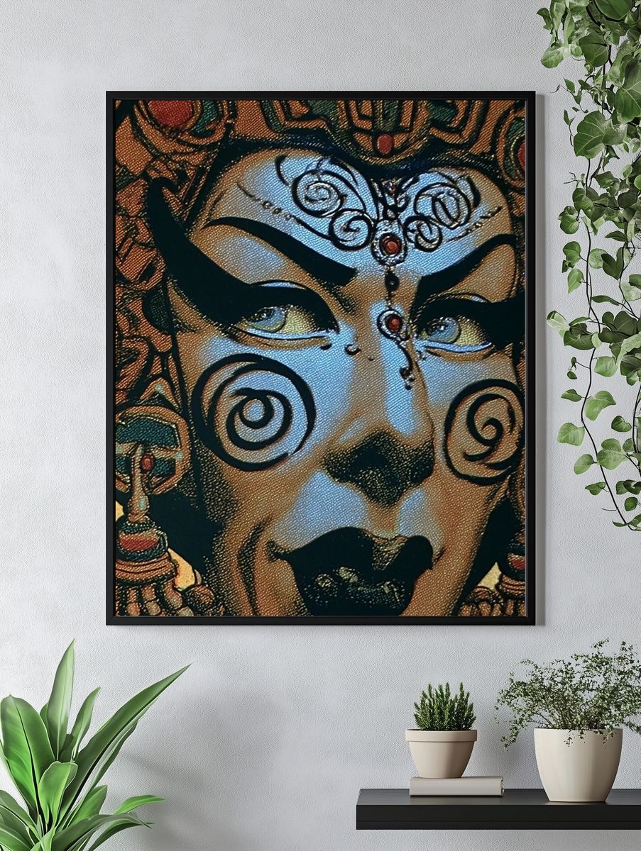 Mystic Mask Surrealism Print. — room view 4