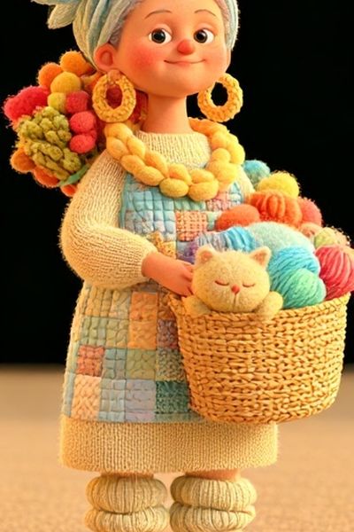 Pom-Pom Girl Illustration Poster.