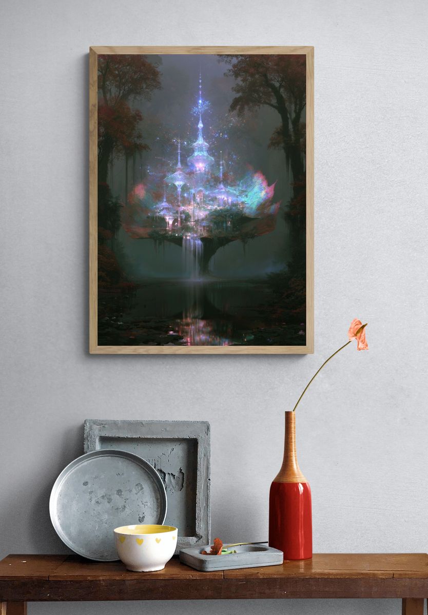 Enchanted Crystal Palace Print. — room view 3