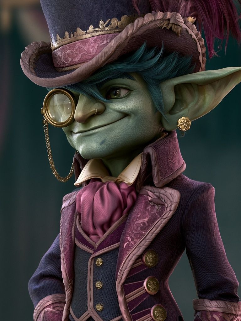Goblin Gentleman Illustration Poster. poster — illustration art
