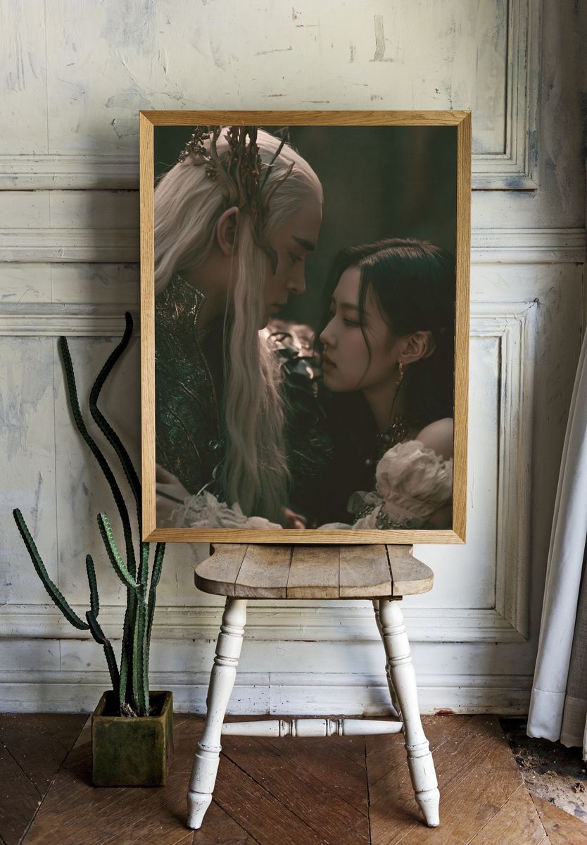 Fantasy Lovers Portrait Poster. — room view 1