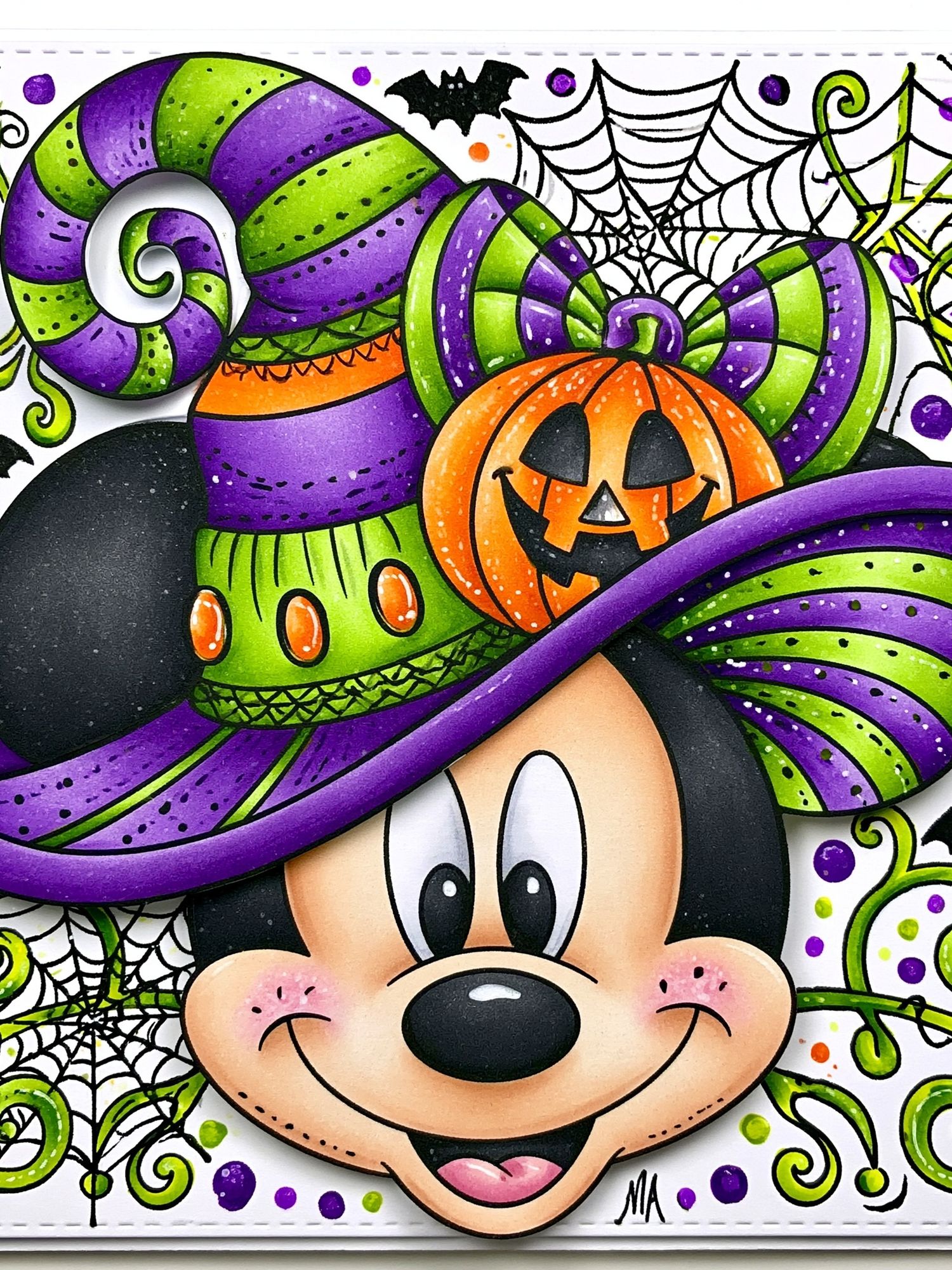 Mickey Halloween Illustration Poster. poster — illustration art
