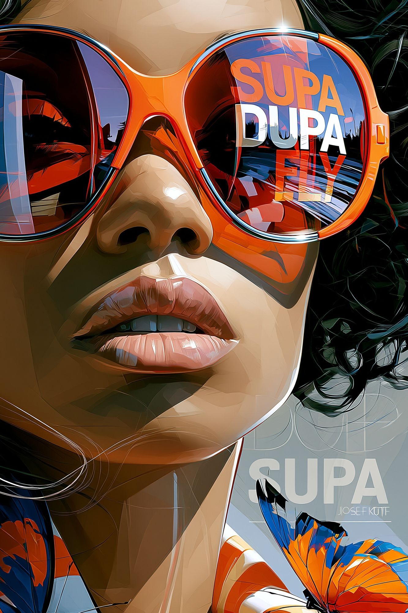 Supa Dupa Fly Pop Art Print. poster detail