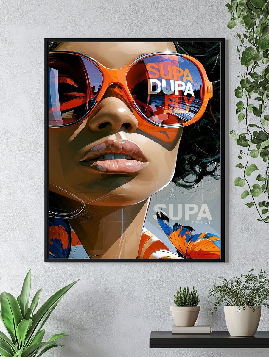 Supa Dupa Fly Pop Art Print. — room view 4