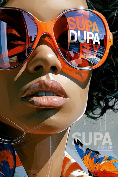 Supa Dupa Fly Pop Art Print.