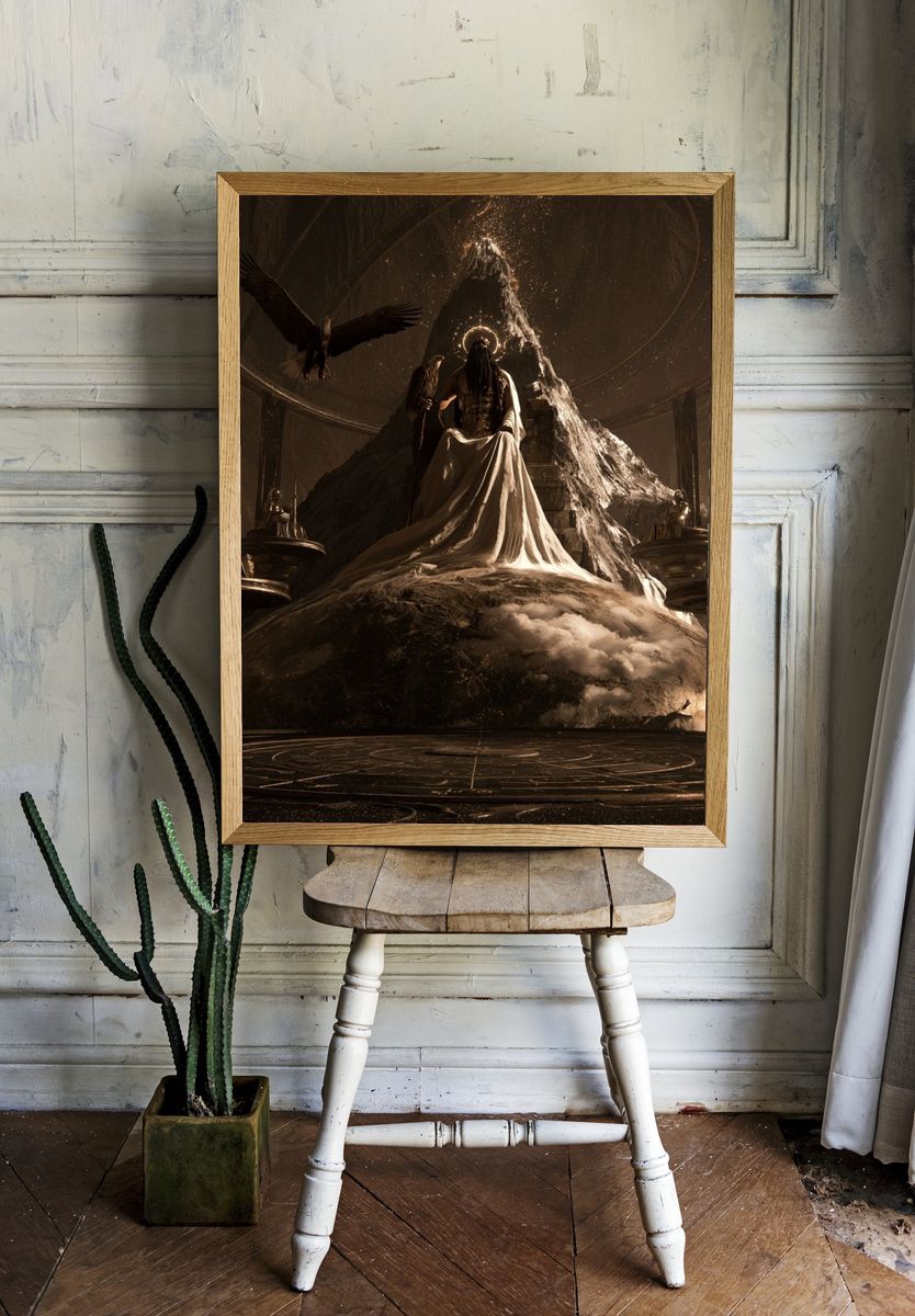 Mythic Throne of the Eagle Print. — room view 1