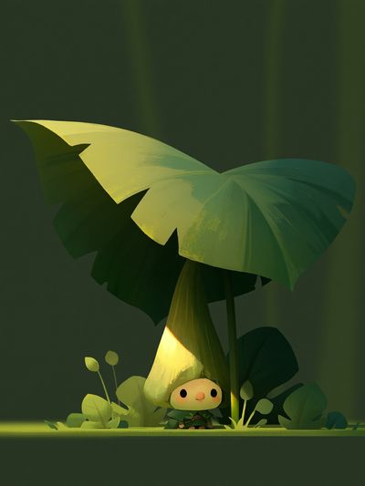 Forest Sprite Illustration Poster. poster