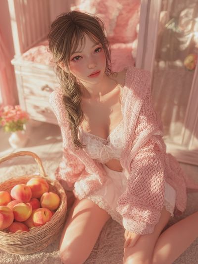 Soft Pink Portrait Print.