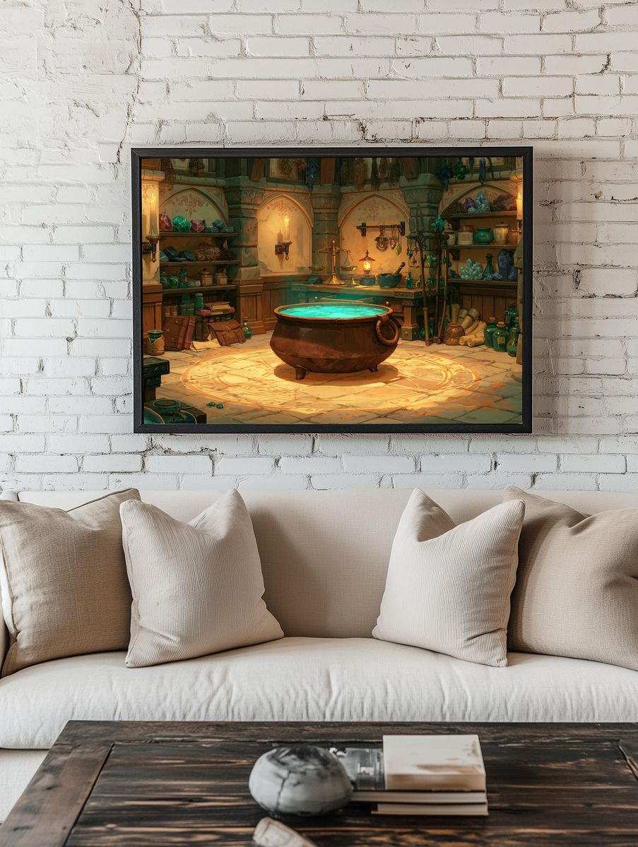 Enchanted Alchemy Workshop Poster. room preview