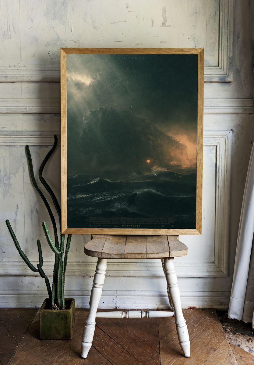 Noah's Ark Storm Scene Poster. room preview