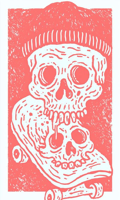 Skull Graphic Poster.