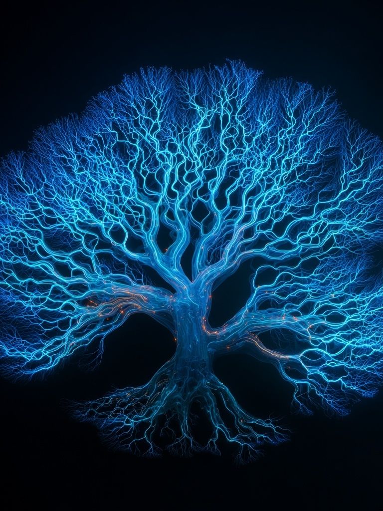Electric Tree of Life Poster. poster — illustration art
