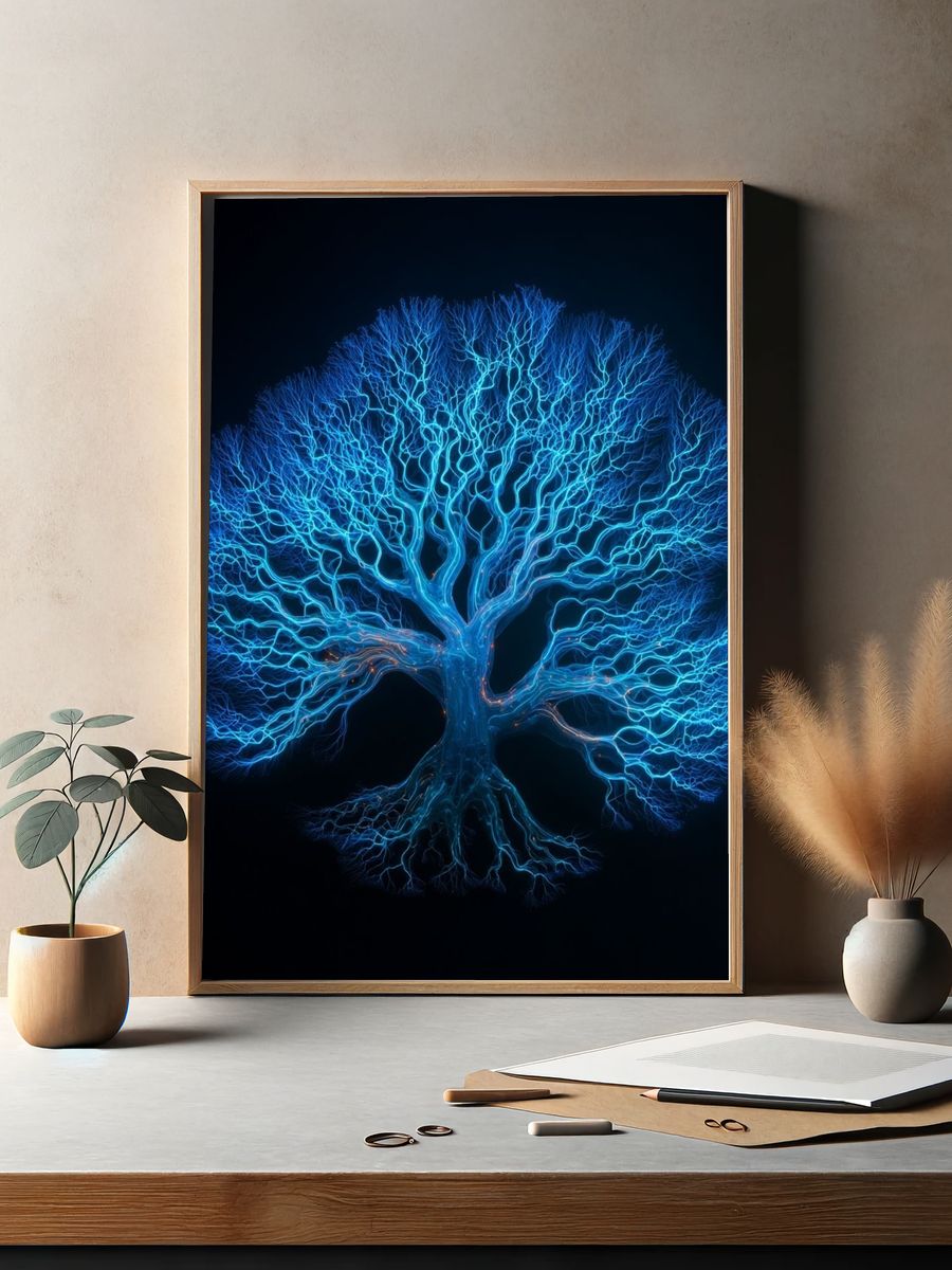 Electric Tree of Life Poster. — room view 2