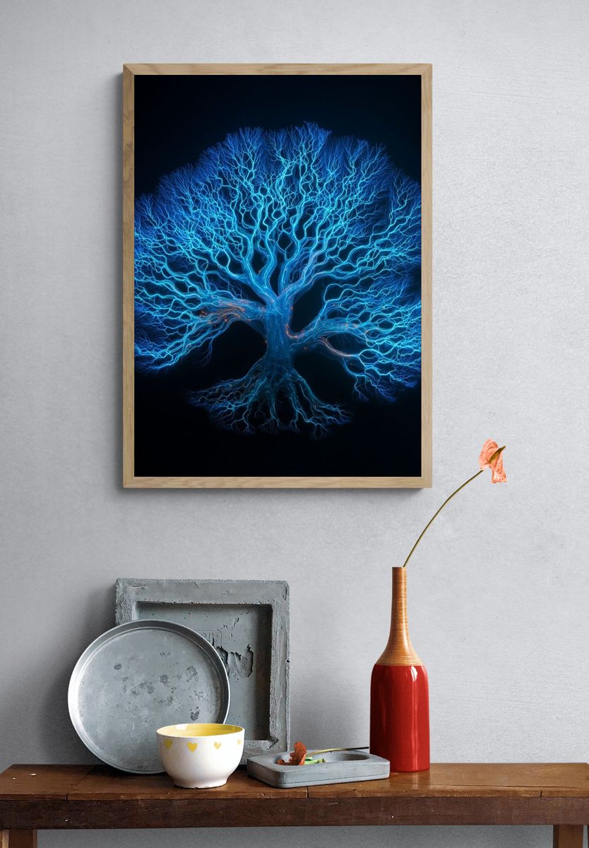 Electric Tree of Life Poster. — room view 3