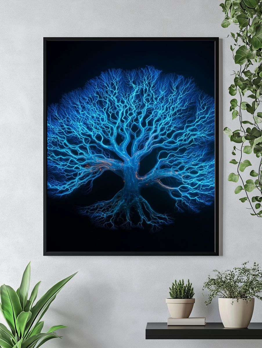 Electric Tree of Life Poster. — room view 4