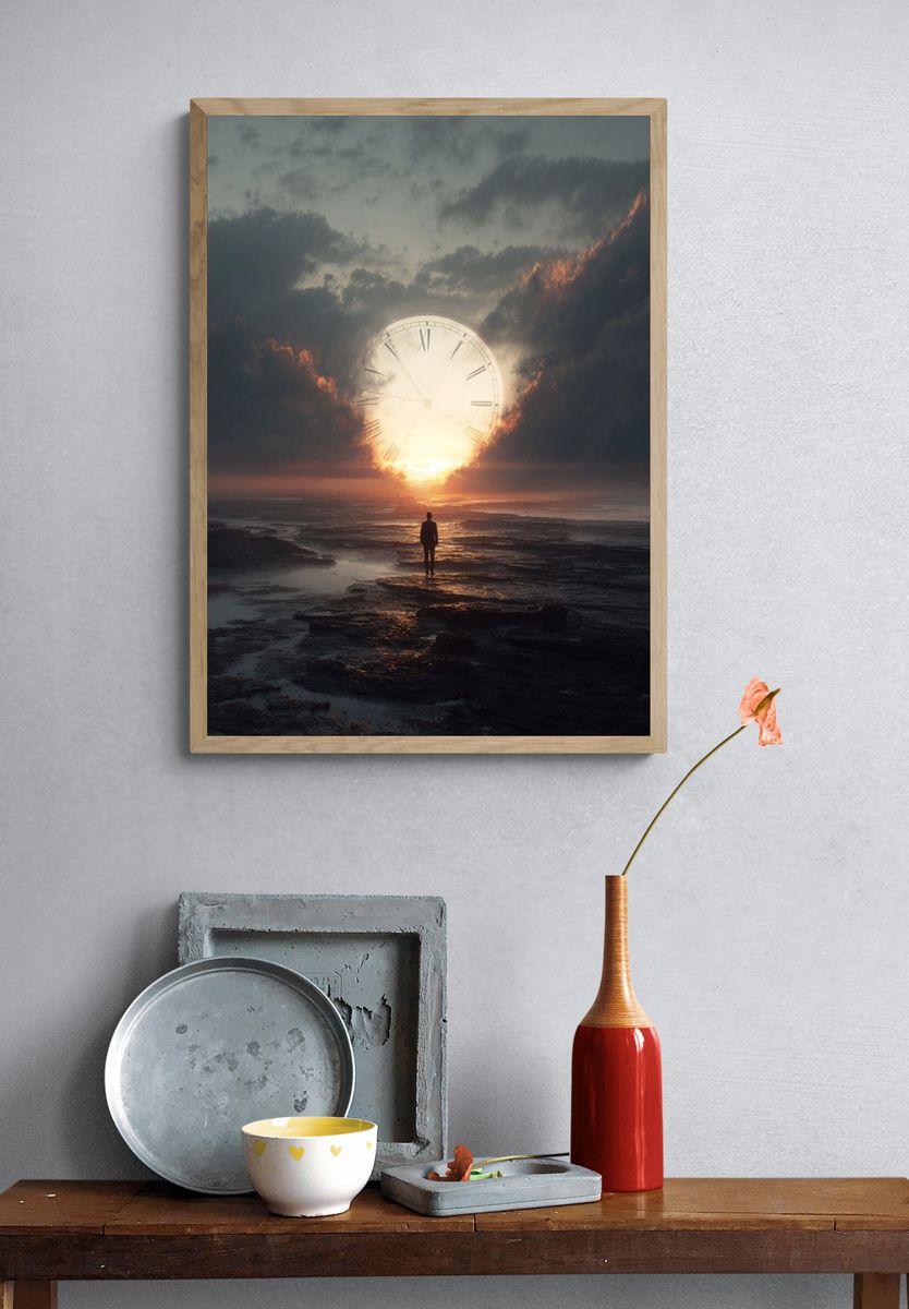 Surreal Time Horizon Print. — room view 3