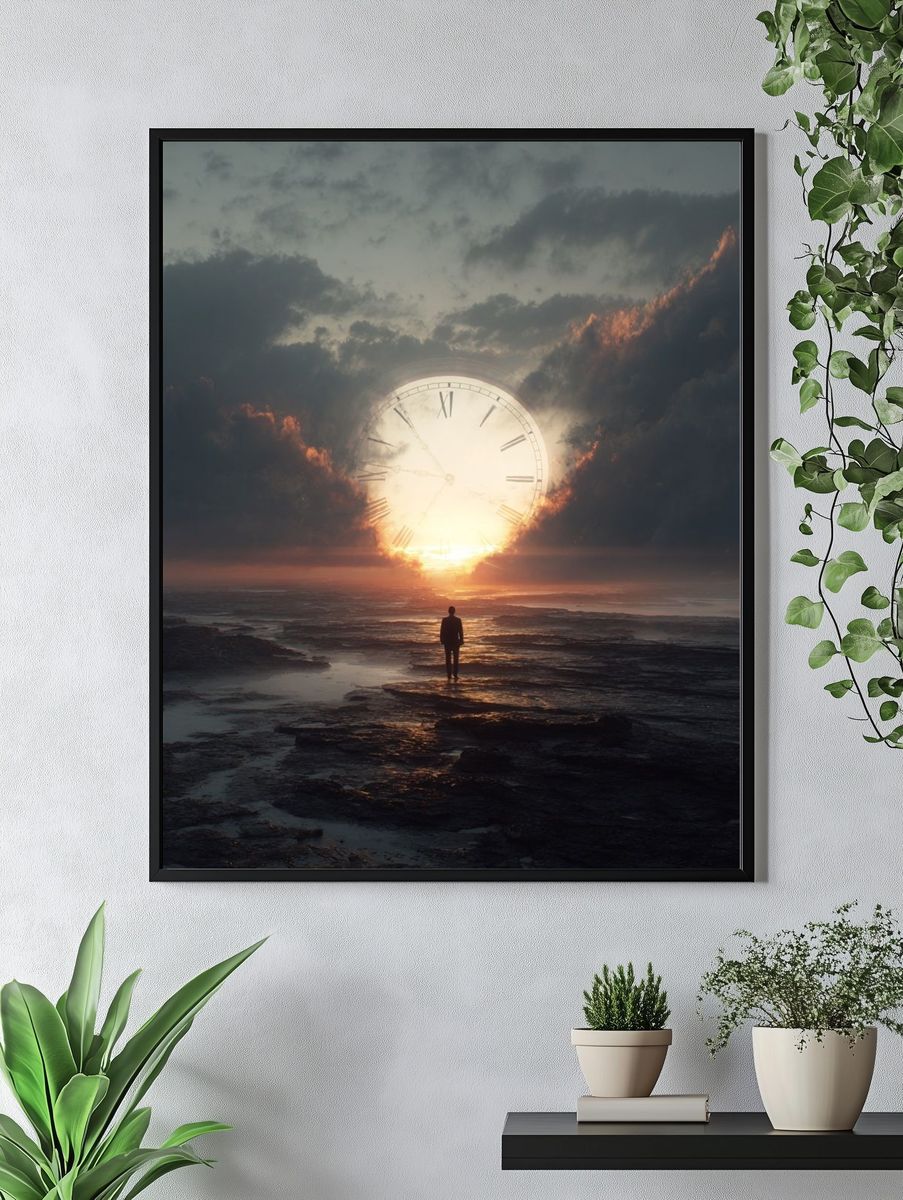 Surreal Time Horizon Print. — room view 4