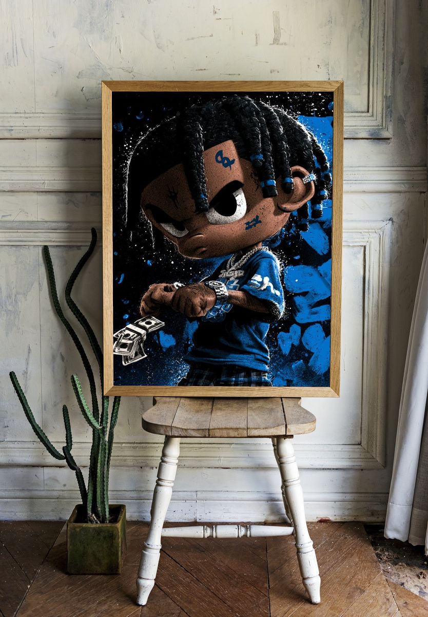 Streetwear Cartoon Portrait Poster. — room view 1