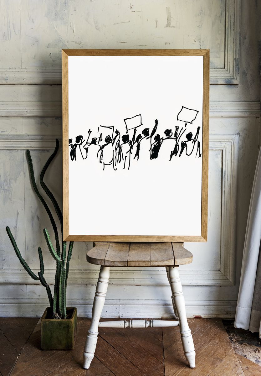Island Girl by the Sea Print. — room view 1