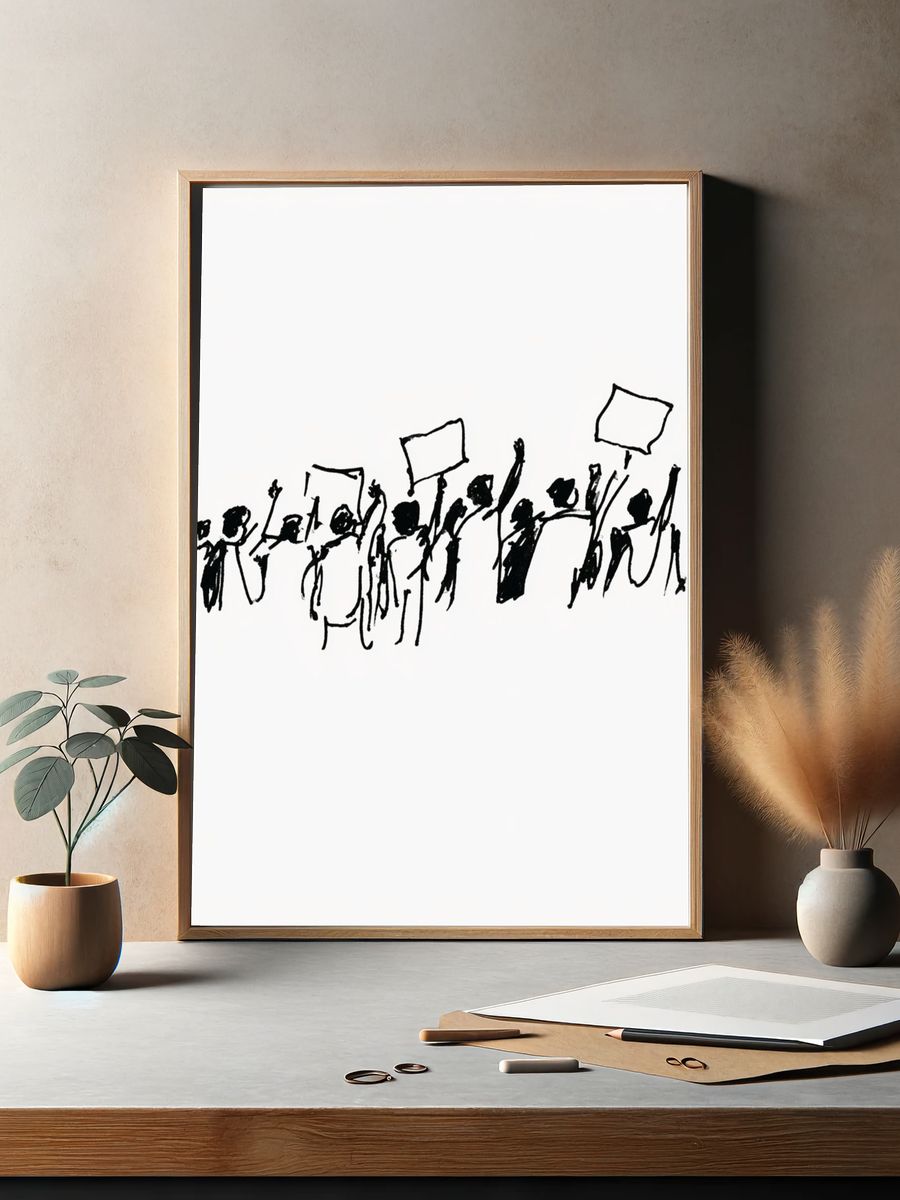 Island Girl by the Sea Print. — room view 2
