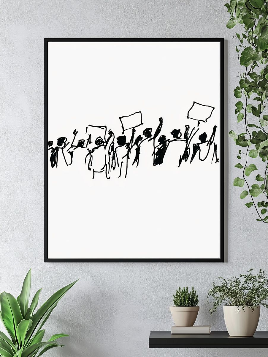Island Girl by the Sea Print. — room view 4