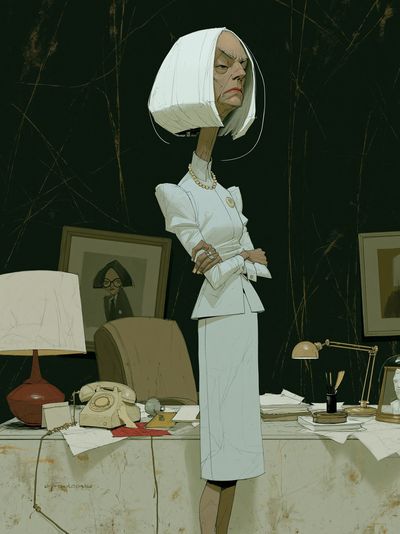 Eccentric Office Portrait Print.