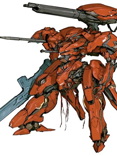 Mecha Warrior Digital Art Print.