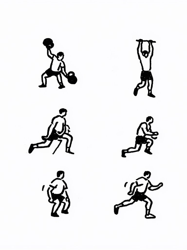 Weightlifting Figures Minimalist Poster. poster — illustration art
