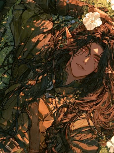 Forest Elf Portrait Print.