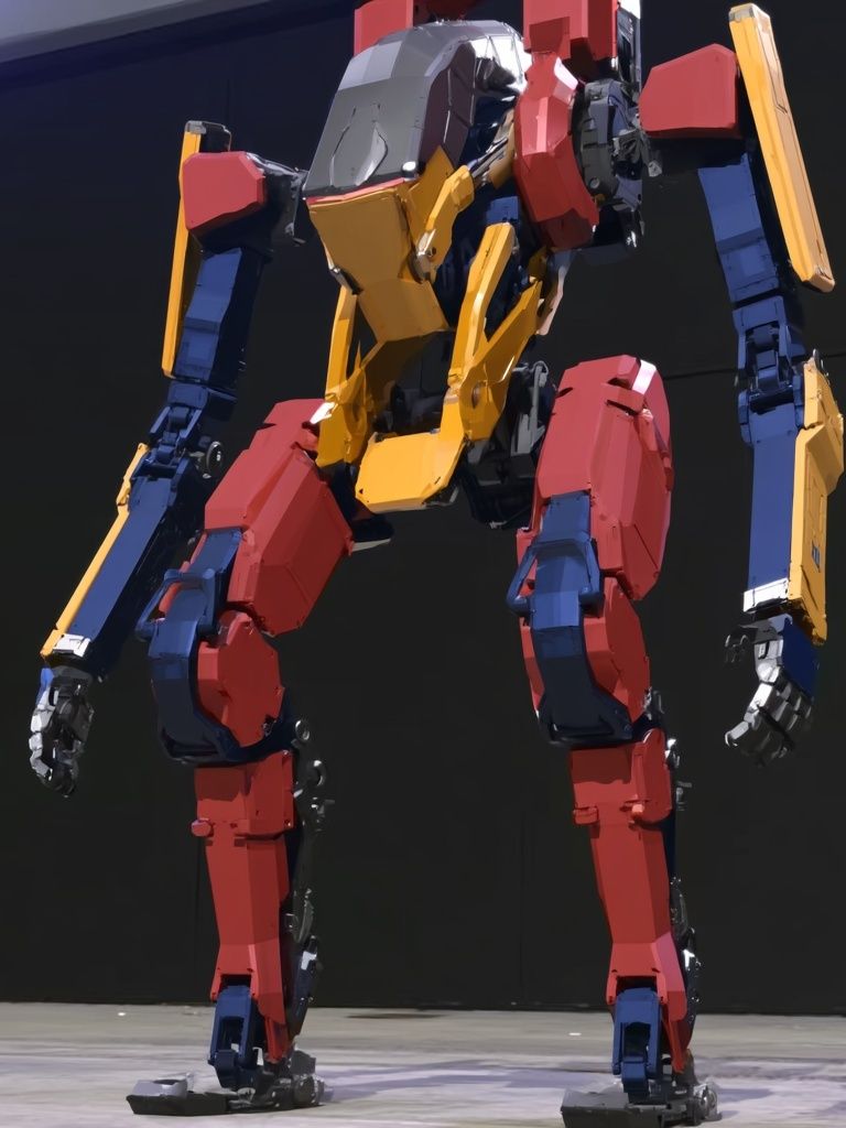 Color Block Mecha Poster. poster — illustration art