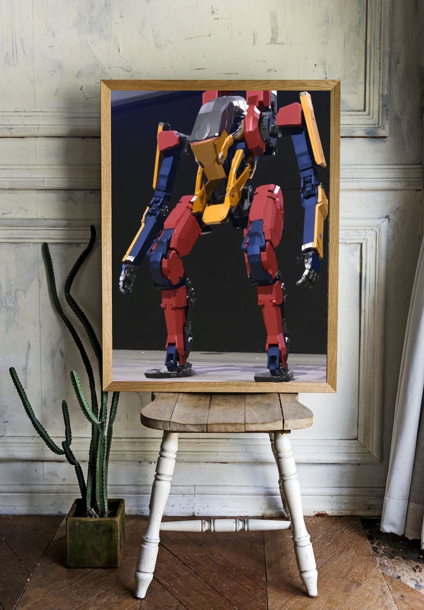 Color Block Mecha Poster. — room view 1
