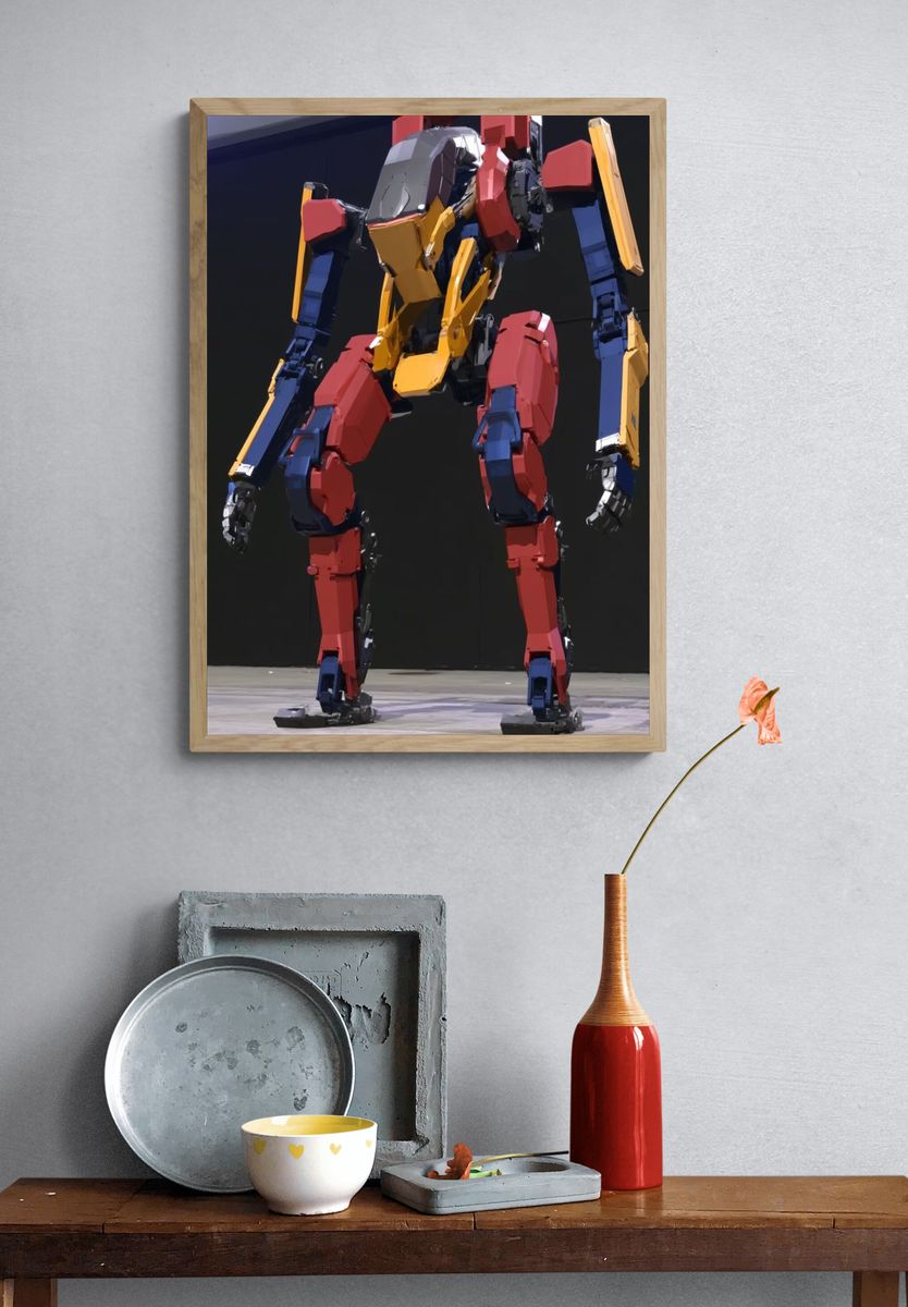 Color Block Mecha Poster. — room view 3