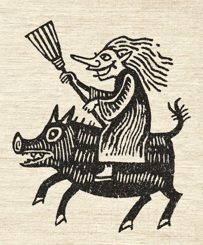 Folk Rider Illustration Print. poster print