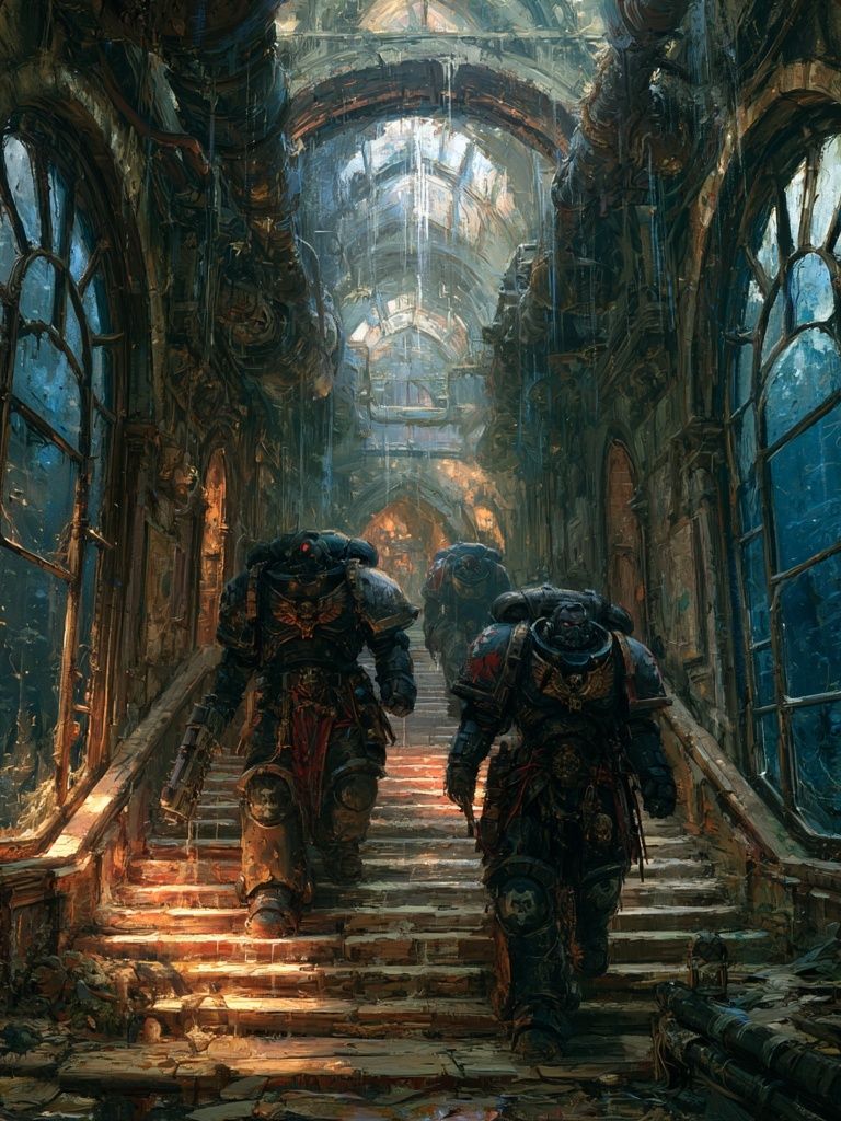 Armored Warriors Cathedral Print. poster detail