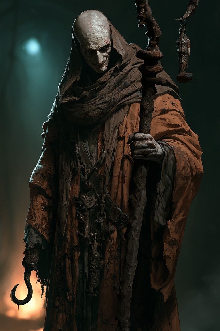 Dark Hooded Wraith Illustration Poster. poster — illustration art