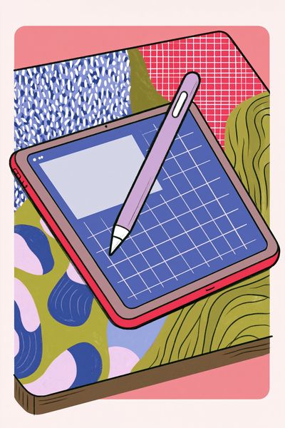 Digital Tablet Illustration Poster.
