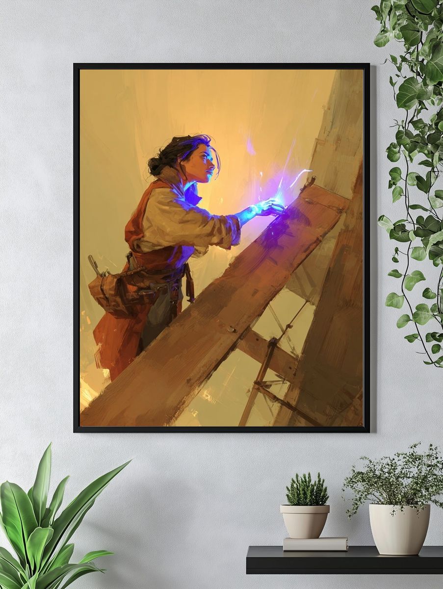 Arcane Builder Digital Art Poster. — room view 4