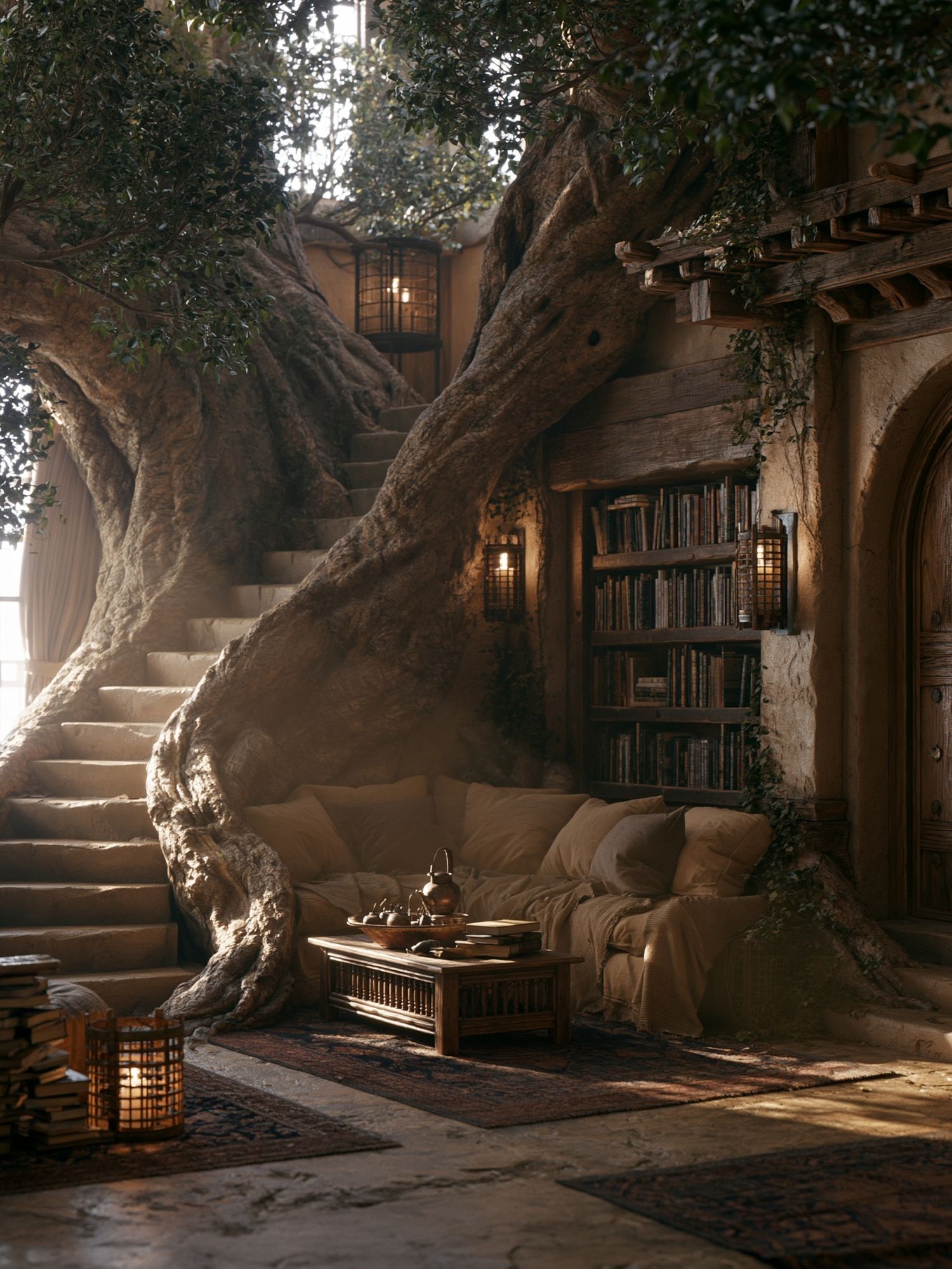 Enchanted Treehouse Interior Print. poster detail