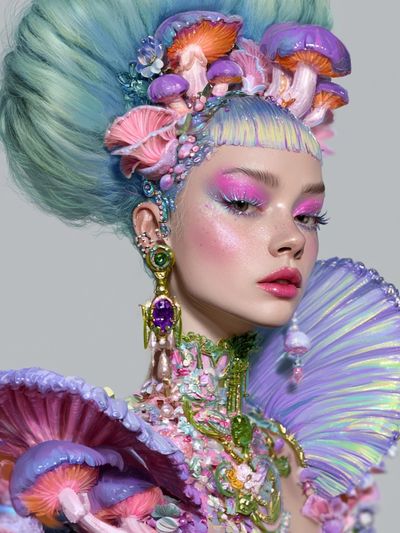 Fantasy Portrait Illustration Poster.