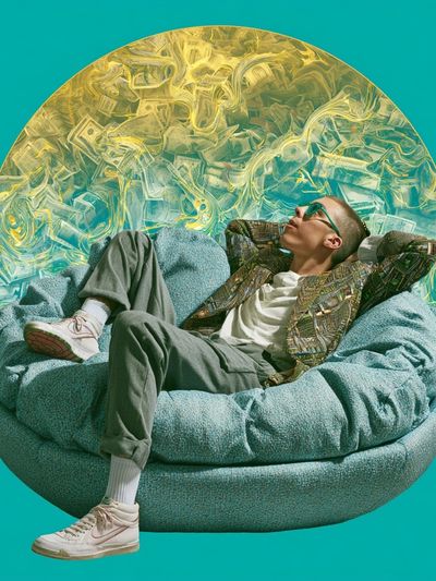 Surreal Lounge Portrait Print.