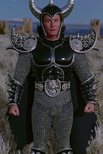 Fantasy Warrior Portrait Print. poster