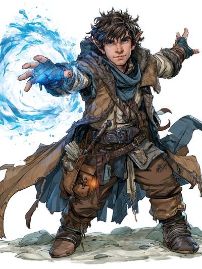Elemental Mage Digital Art Print.