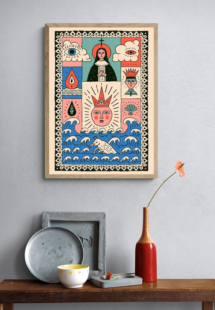 Mystic Folk Symbol Poster. — room view 3